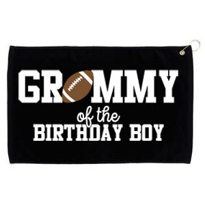 Grammy Of The Birthday Football Lover First Birthday Gift Grommeted Golf Towel