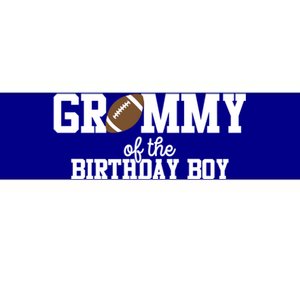 Grammy Of The Birthday Football Lover First Birthday Gift Bumper Sticker