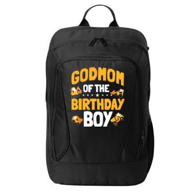 Godmom Of The Birthday Boy Construction Worker Bday Party City Backpack