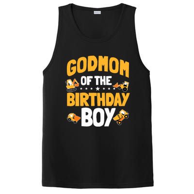 Godmom Of The Birthday Boy Construction Worker Bday Party PosiCharge Competitor Tank