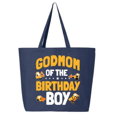 Godmom Of The Birthday Boy Construction Worker Bday Party 25L Jumbo Tote