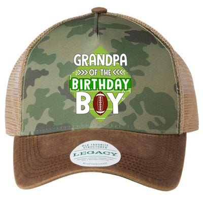 Grandpa Of The Birthday American Football Birthday Cute Gift Legacy Tie Dye Trucker Hat