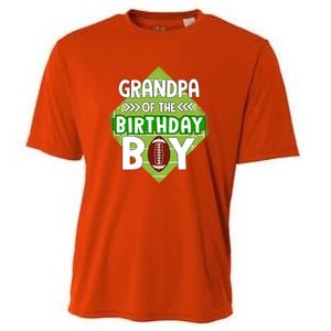 Grandpa Of The Birthday American Football Birthday Cute Gift Cooling Performance Crew T-Shirt