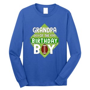 Grandpa Of The Birthday American Football Birthday Cute Gift Long Sleeve Shirt