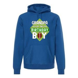 Grandpa Of The Birthday American Football Birthday Cute Gift Premium Hoodie