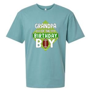 Grandpa Of The Birthday American Football Birthday Cute Gift Sueded Cloud Jersey T-Shirt