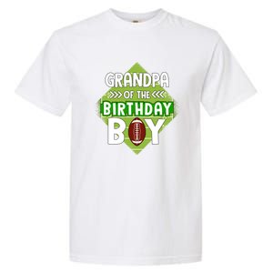 Grandpa Of The Birthday American Football Birthday Cute Gift Garment-Dyed Heavyweight T-Shirt