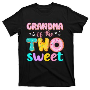 Grandma Of The Two Sweet Donut Birthday Family Theme T-Shirt