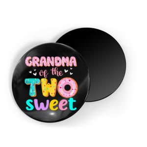 Grandma Of The Two Sweet Donut Birthday Family Theme Magnet