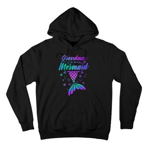 Grandma Of The Birthday Mermaid Family Matching Birthday Hoodie