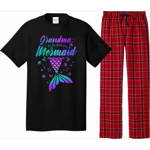 Grandma Of The Birthday Mermaid Family Matching Birthday Pajama Set