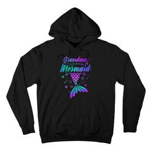 Grandma Of The Birthday Mermaid Family Matching Birthday Tall Hoodie