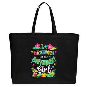 Grandma Of The Birthday Girl Aloha Hawaii Party 1st Cotton Canvas Jumbo Tote