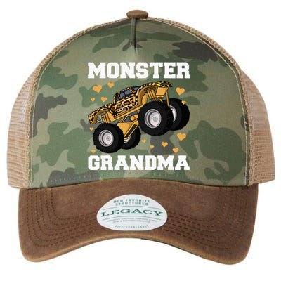 Grandma of the Birthday  Monster Truck Birthday Party Legacy Tie Dye Trucker Hat