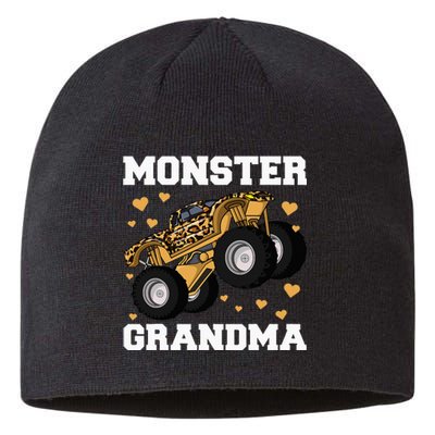 Grandma of the Birthday  Monster Truck Birthday Party Sustainable Beanie