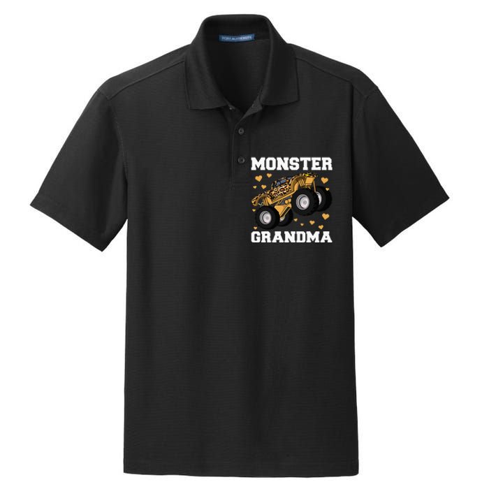 Grandma of the Birthday  Monster Truck Birthday Party Dry Zone Grid Polo