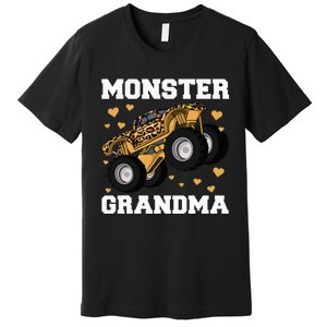 Grandma of the Birthday  Monster Truck Birthday Party Premium T-Shirt