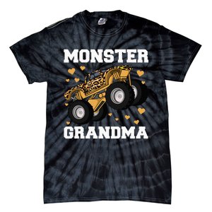 Grandma of the Birthday  Monster Truck Birthday Party Tie-Dye T-Shirt