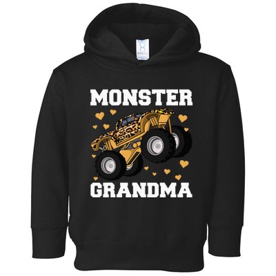 Grandma of the Birthday  Monster Truck Birthday Party Toddler Hoodie