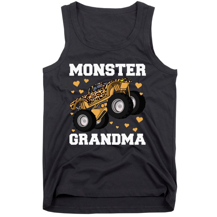 Grandma of the Birthday  Monster Truck Birthday Party Tank Top