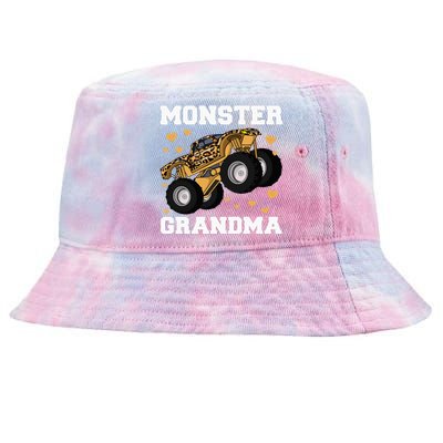 Grandma of the Birthday  Monster Truck Birthday Party Tie-Dyed Bucket Hat