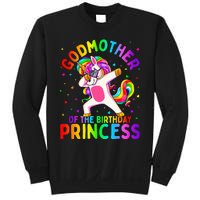 Godmother of the Birthday Princess Dabbing Unicorn Sweatshirt