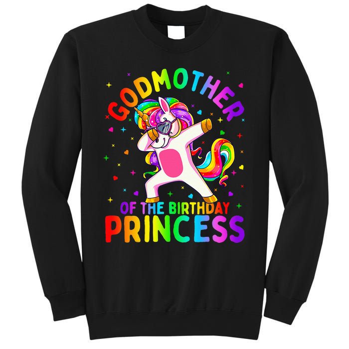 Godmother of the Birthday Princess Dabbing Unicorn Sweatshirt