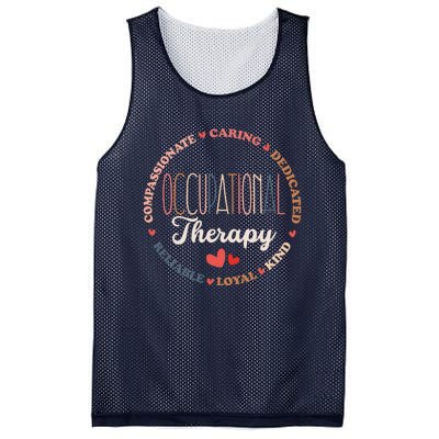 Groovy Occupational Therapy OT Therapist OT Month Mesh Reversible Basketball Jersey Tank