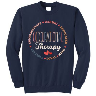 Groovy Occupational Therapy OT Therapist OT Month Tall Sweatshirt