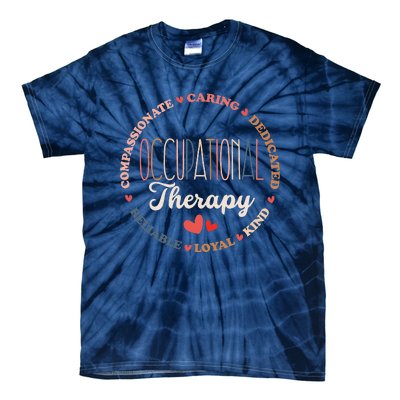 Groovy Occupational Therapy OT Therapist OT Month Tie-Dye T-Shirt