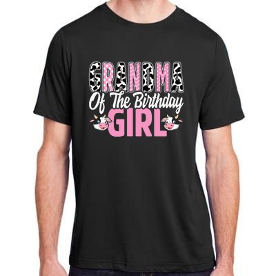 Grandma Of The Birthday Cow Family gift for Farmer Adult ChromaSoft Performance T-Shirt