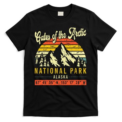 Gates Of The Arctic Vintage Retro Alaska National Park T-Shirt