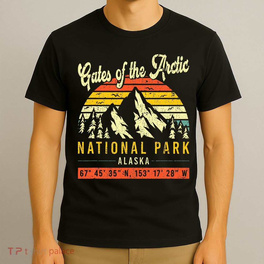 Gates Of The Arctic Vintage Retro Alaska National Park T-Shirt