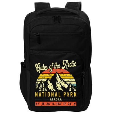 Gates Of The Arctic Vintage Retro Alaska National Park Impact Tech Backpack