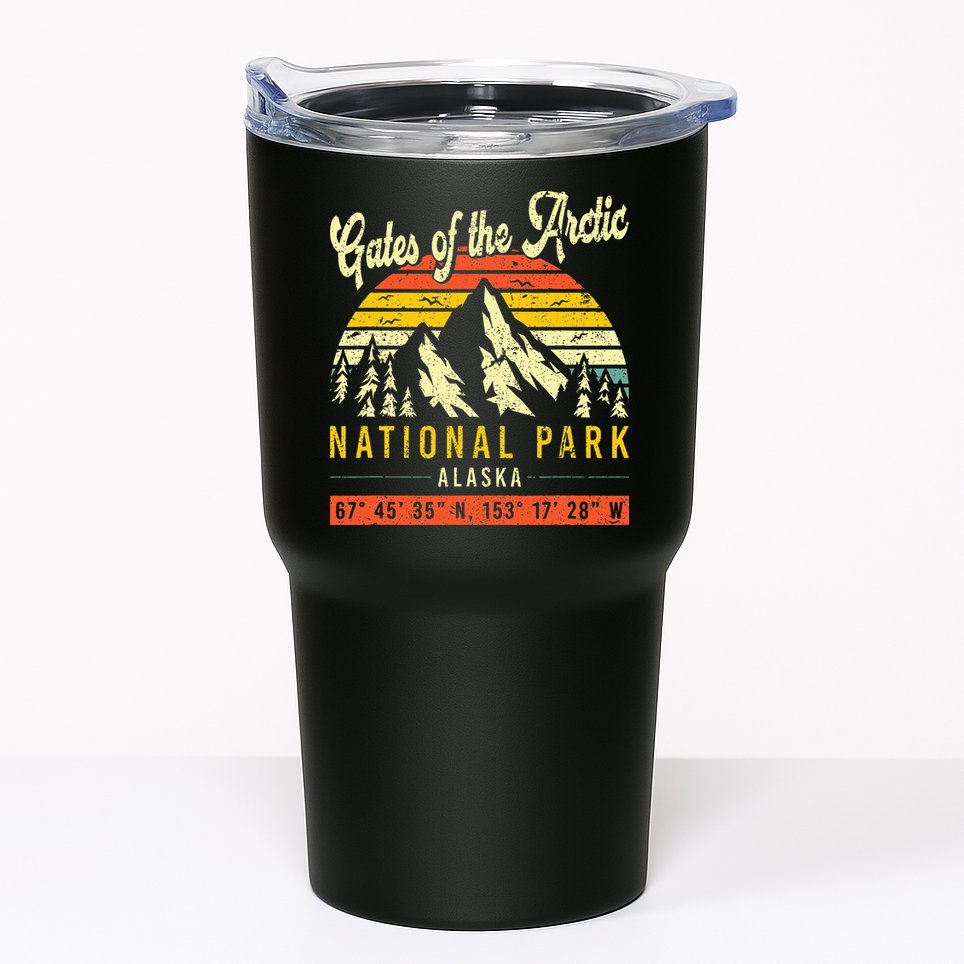 Gates Of The Arctic Vintage Retro Alaska National Park Tumbler