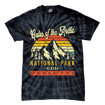 Gates Of The Arctic Vintage Retro Alaska National Park Tie-Dye T-Shirt