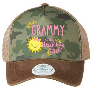 Grammy Of The Birthday Girl 1st Birthday Sunshine Girl Legacy Tie Dye Trucker Hat