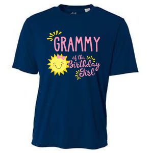 Grammy Of The Birthday Girl 1st Birthday Sunshine Girl Cooling Performance Crew T-Shirt