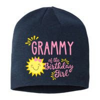 Grammy Of The Birthday Girl 1st Birthday Sunshine Girl Sustainable Beanie