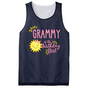 Grammy Of The Birthday Girl 1st Birthday Sunshine Girl Mesh Reversible Basketball Jersey Tank