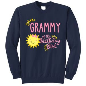 Grammy Of The Birthday Girl 1st Birthday Sunshine Girl Tall Sweatshirt