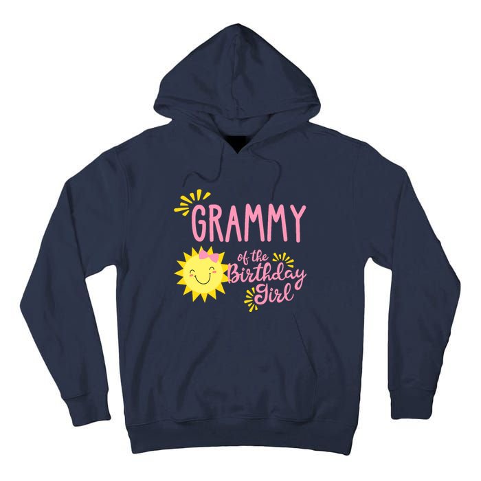 Grammy Of The Birthday Girl 1st Birthday Sunshine Girl Tall Hoodie