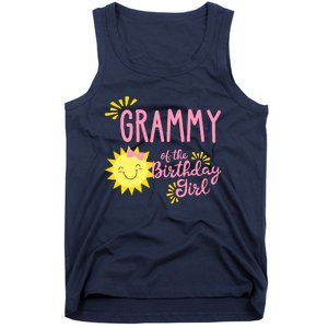 Grammy Of The Birthday Girl 1st Birthday Sunshine Girl Tank Top