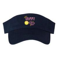 Grammy Of The Birthday Girl 1st Birthday Sunshine Girl Valucap Bio-Washed Visor