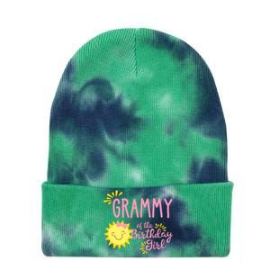 Grammy Of The Birthday Girl 1st Birthday Sunshine Girl Tie Dye 12in Knit Beanie