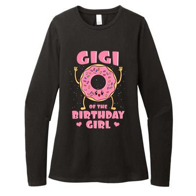 Gigi Of The Birthday Girl Donut Bday Party Grandmother Nana Womens CVC Long Sleeve Shirt