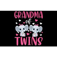 Grandma Of Twins Gender Reveal Elephant Baby Girls Shower Bumper Sticker