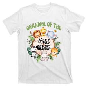 Grandpa Of The Wild One 1st Birthday Safari Family Matching T-Shirt