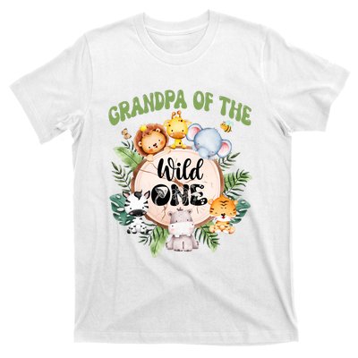 Grandpa Of The Wild One 1st Birthday Safari Family Matching T-Shirt