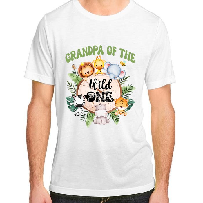 Grandpa Of The Wild One 1st Birthday Safari Family Matching Adult ChromaSoft Performance T-Shirt